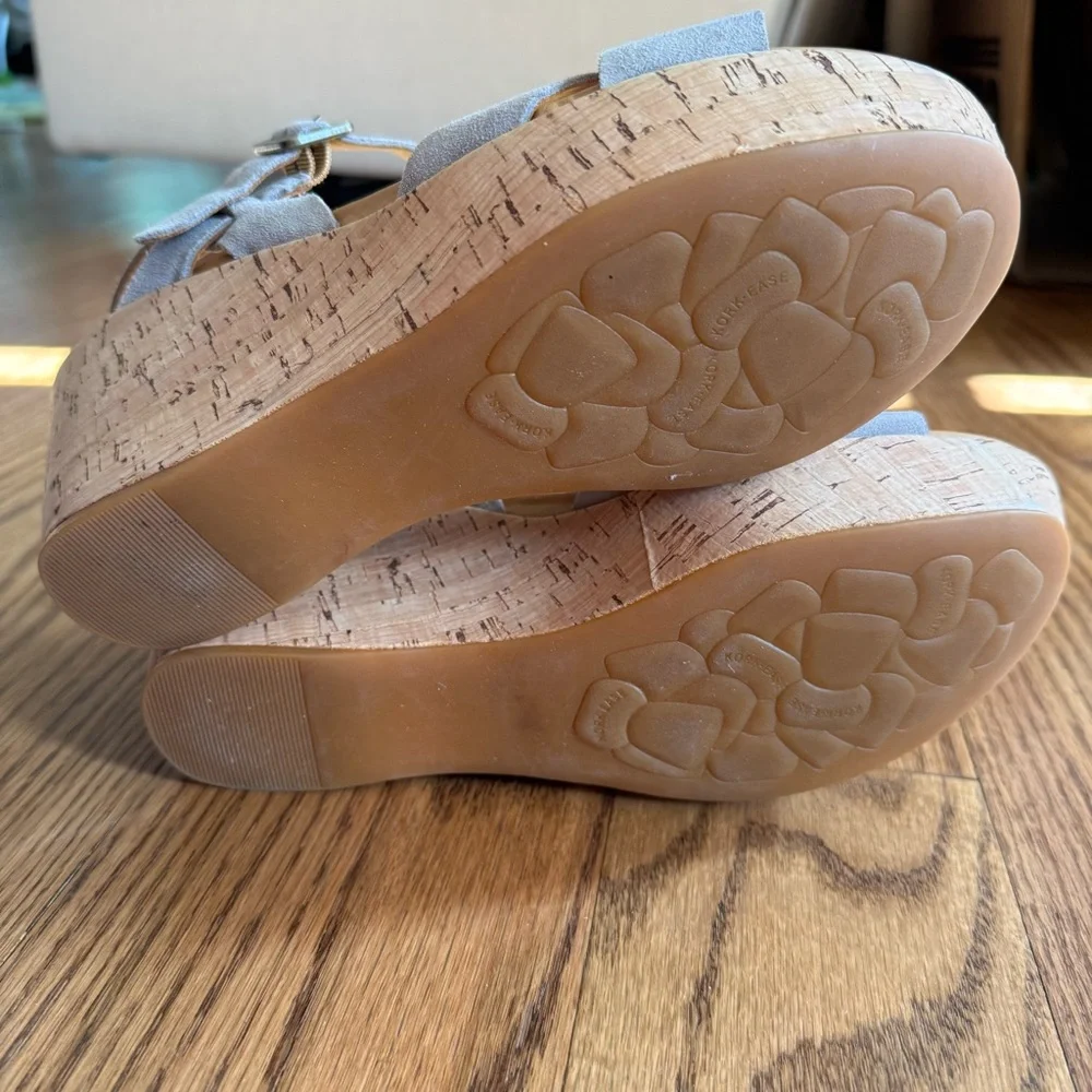 EUC Kork-ease Ava suede sandal size 10